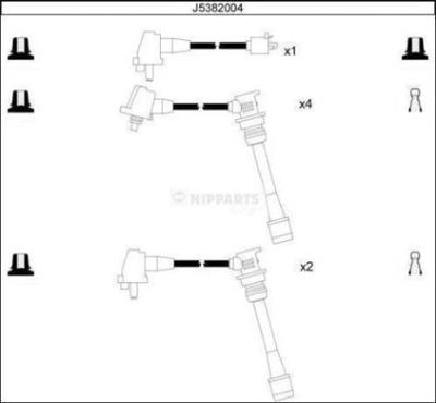 Комплект проводов зажигания NIPPARTS J5382004 для LEXUS ES