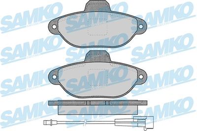Комплект тормозных колодок, дисковый тормоз SAMKO 5SP1262 для FIAT PANDA