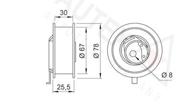 ROLA INTINZATOR CUREA DISTRIBUTIE AUTEX 641663 1