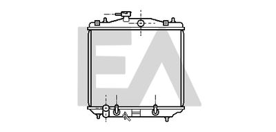 Радиатор, охлаждение двигателя EACLIMA 31R68014 для SUBARU VIVIO