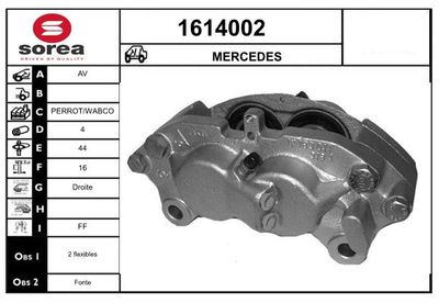 BREMSSATTEL SNRA 1614002