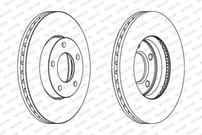BREMSSCHEIBE FERODO DDF1311 1