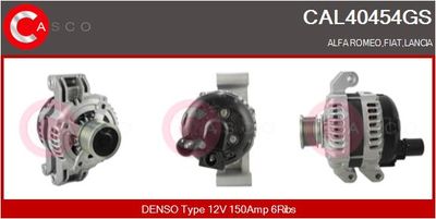 CASCO CAL40454GS Генератор  для ALFA ROMEO GIULIETTA (Альфа-ромео Гиулиетта)