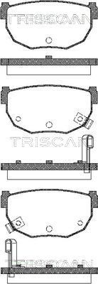 Комплект тормозных колодок, дисковый тормоз TRISCAN 8110 14034 для NISSAN SILVIA