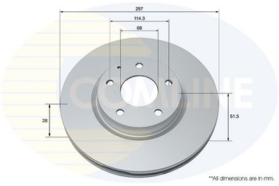 спирачен диск COMLINE ADC0473V