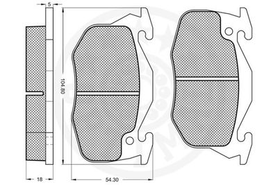 SET PLACUTE FRANA FRANA DISC OPTIMAL 10134 2