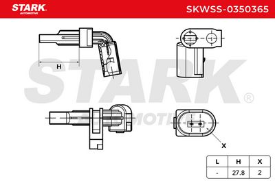датчик, обороти на колелото STARK SKWSS-0350365