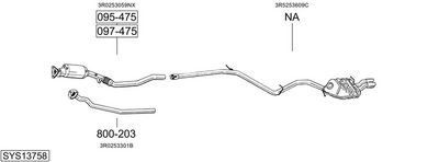 SISTEM DE ESAPAMENT BOSAL SYS13758