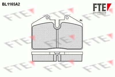 Комплект тормозных колодок, дисковый тормоз FTE 9010044 для FERRARI 456