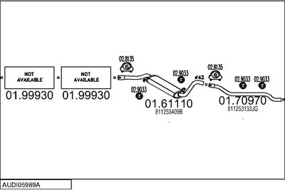 SISTEM DE ESAPAMENT MTS AUDI05989A001059