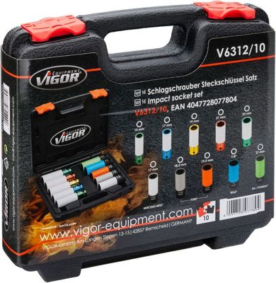 Vigor - Sada nadstavcov na ALU disky 1/2" 10ks