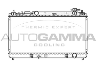 Радиатор, охлаждение двигателя AUTOGAMMA 105922 для TOYOTA CAMRY