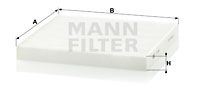 Фильтр, воздух во внутренном пространстве MANN-FILTER CU 2544 для PEUGEOT BOXER