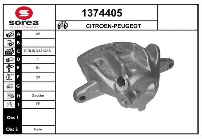 BREMSSATTEL SNRA 1374405