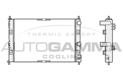AUTOGAMMA 102863 Радиатор охлаждения двигателя для CHRYSLER SEBRING (JR)
