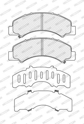 BREMSBELAGSATZ SCHEIBENBREMSE FERODO FDB5675 1