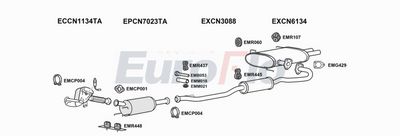 Układ wydechowy EUROFLO PG400722D3001B