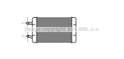 Теплообменник, отопление салона AVA QUALITY COOLING OL6002 для OPEL REKORD