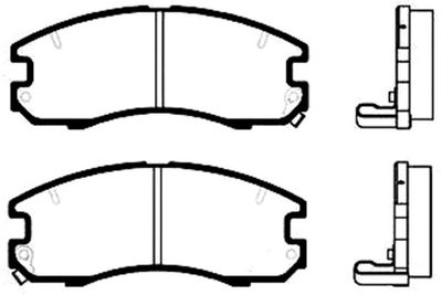 Kavo Parts Stabdžių trinkelių rinkinys, diskinis stabdys