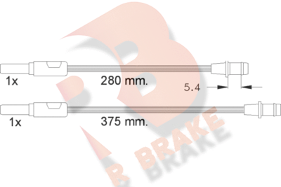 Сигнализатор, износ тормозных колодок R BRAKE 610261RB для CITROËN C15