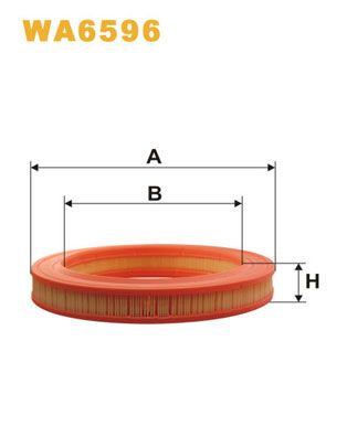 WIX FILTERS WA6596 Воздушный фильтр  для MERCEDES-BENZ 124 (Мерседес 124)