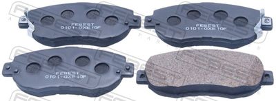 Комплект тормозных колодок, дисковый тормоз FEBEST 0101-GXE10F для TOYOTA ALTEZZA