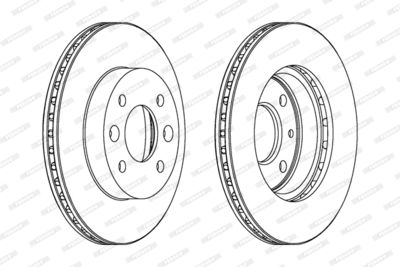 Тормозной диск FERODO DDF184 для RENAULT FUEGO