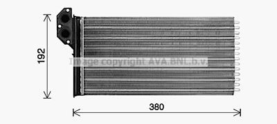 Теплообменник, отопление салона AVA QUALITY COOLING VN6431 для VW LT