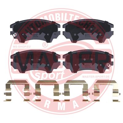 Zestaw klocków hamulcowych, hamulce tarczowe MASTER-SPORT GERMANY 13046056122N-SET-MS