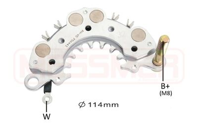 Выпрямитель, генератор ERA 215924 для NISSAN PICK