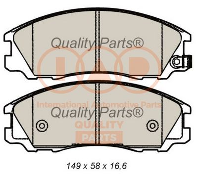 Комплект тормозных колодок, дисковый тормоз IAP QUALITY PARTS 704-07081 для HYUNDAI TERRACAN