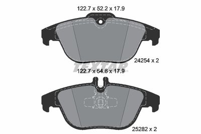Комплект тормозных колодок, дисковый тормоз TEXTAR 2425481 для MERCEDES-BENZ GLK-CLASS