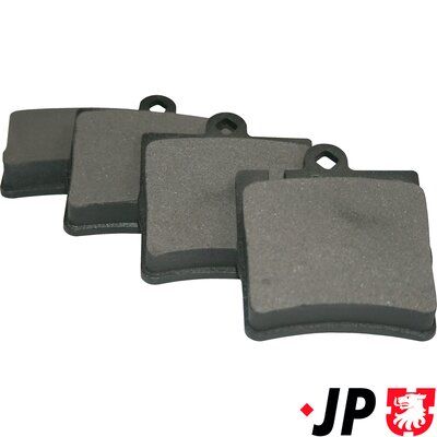 комплект спирачно феродо, дискови спирачки JP GROUP