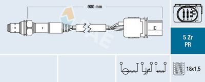FAE 75032 Лямбда-зонд для VW PASSAT B6 Variant (3C5)