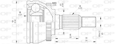 OPEN-PARTS CVJ5636.10 ШРУС  для SAAB (Сааб)
