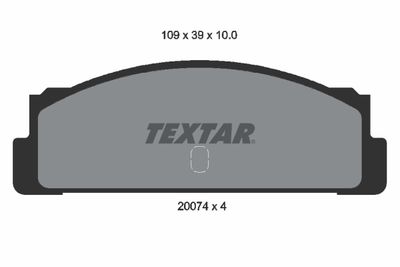 Комплект тормозных колодок, дисковый тормоз TEXTAR 2007404 для FIAT 125