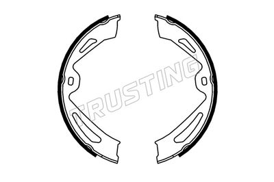 Zestaw szczęk hamulcowych, hamulec postojowy TRUSTING 253.726