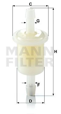 Bränslefilter MANN-FILTER WK 21 (10)