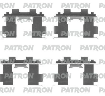 Комплектующие, колодки дискового тормоза PATRON PSRK1233 для VOLVO S60