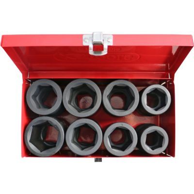 Ks Tools - Sada rázových nadstavcov, dlhé 1" 8ks