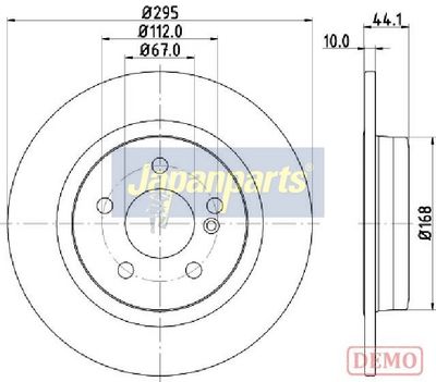 спирачен диск JAPANPARTS DP-0503C
