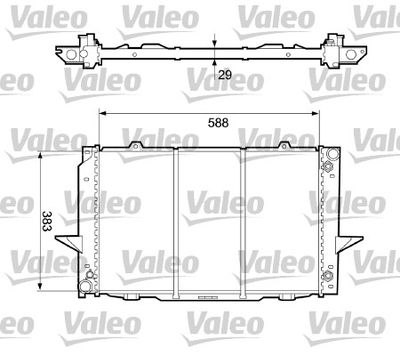 VALEO 732365 Радиатор охлаждения двигателя  для VOLVO 850 (Вольво 850)