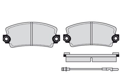 Комплект тормозных колодок, дисковый тормоз RAICAM RA.0086.2