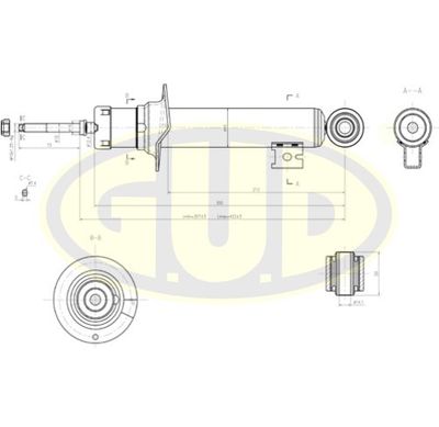 Амортизатор G.U.D. GSA340033 для MITSUBISHI L200