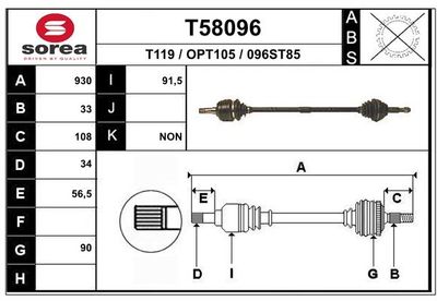 ANTRIEBSWELLE EAI T58096