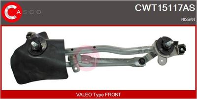 Система тяг и рычагов привода стеклоочистителя CASCO CWT15117AS для NISSAN NOTE