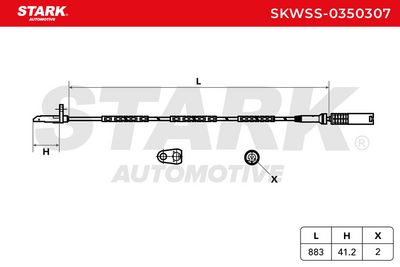 датчик, обороти на колелото STARK SKWSS-0350307
