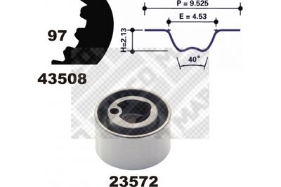 23508 MAPCO Комплект ремня ГРМ