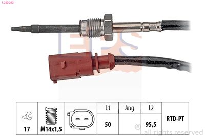 SENZOR TEMPERATURA GAZE EVACUARE