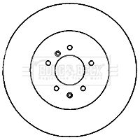 BORG & BECK BBD5822S Тормозные диски  для LAND ROVER RANGE ROVER III (L322) 3.6 D 4x4